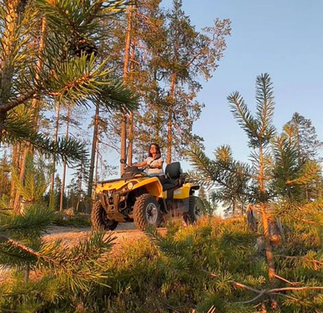 Rovaniemi: Midnight Sun, ATV Ride During The Golden Hour - Learning to handle the quad bike