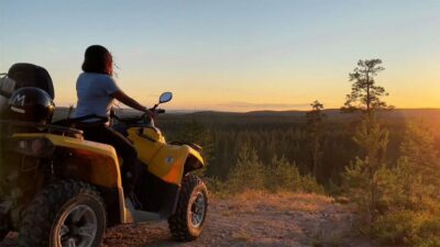 Midnight Sun, ATV Ride During The Golden Hour