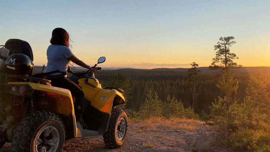 Rovaniemi: Midnight Sun, ATV Ride During The Golden Hour - Pickup from Rovaniemi and the four-hour schedule