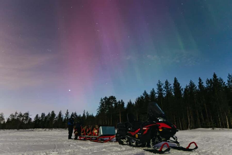 Rovaniemi: Northern Lights Family-Friendly Snowmobile Safari - A gentle first snowmobile ride for families