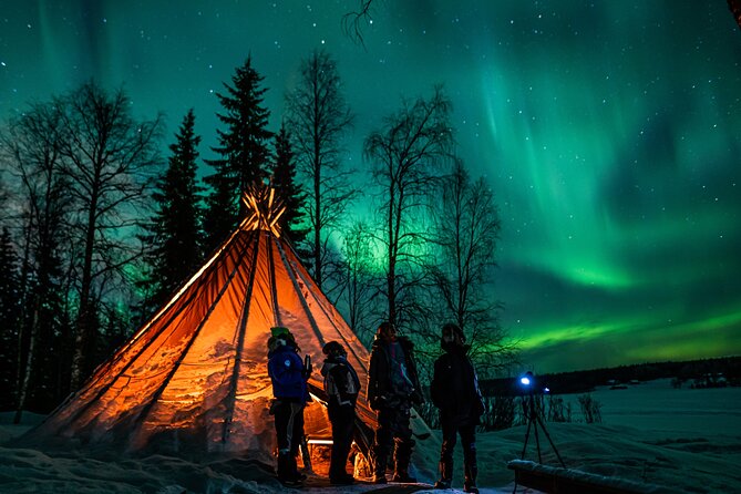 Rovaniemi Northern Lights Photography Small-Group Tour - Campfire sausages, hot berry juice, and a quiet break