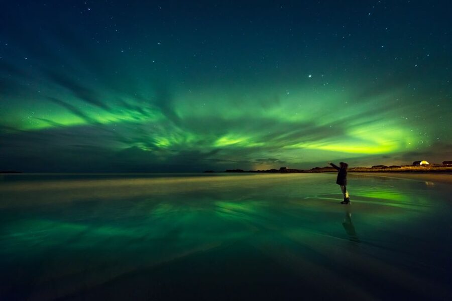 Rovaniemi: Northern Lights Sledge Ride - My call: book it for the ride, hope for the lights