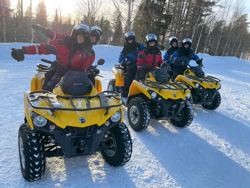 Rovaniemi: Quad Bike Ride and Ice Fishing - Learning the quiet skill of ice fishing