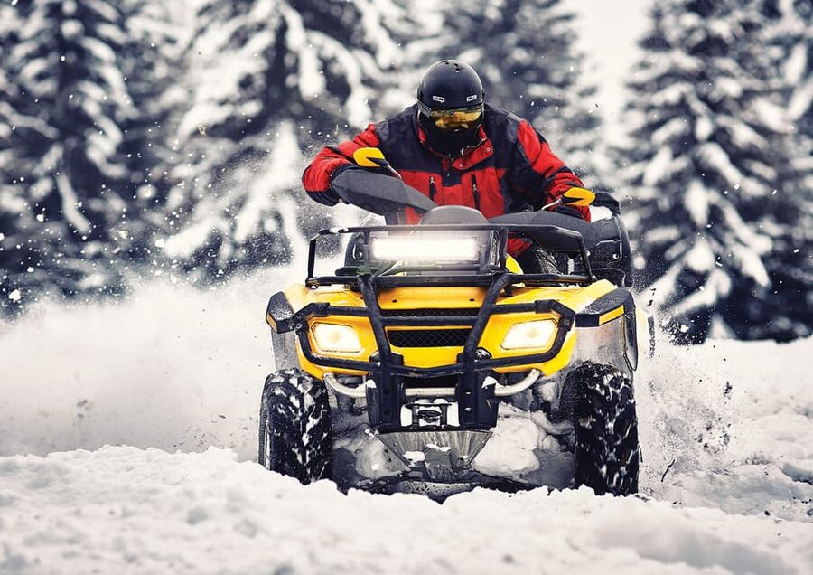 Rovaniemi: Quad Bike Ride and Ice Fishing - Starting the ATV ride with safety instruction