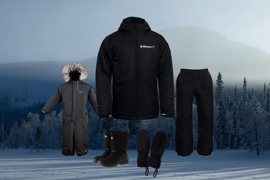 Rovaniemi: Rent Winter Clothing Sets - What adults receive in the five-piece set