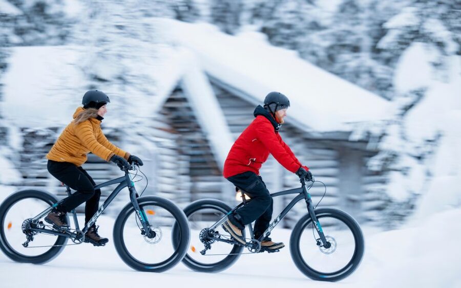 Ruka: Guided fatbike safari - Riding Ruka’s snowy trails