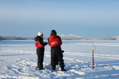 Ice fishing trip