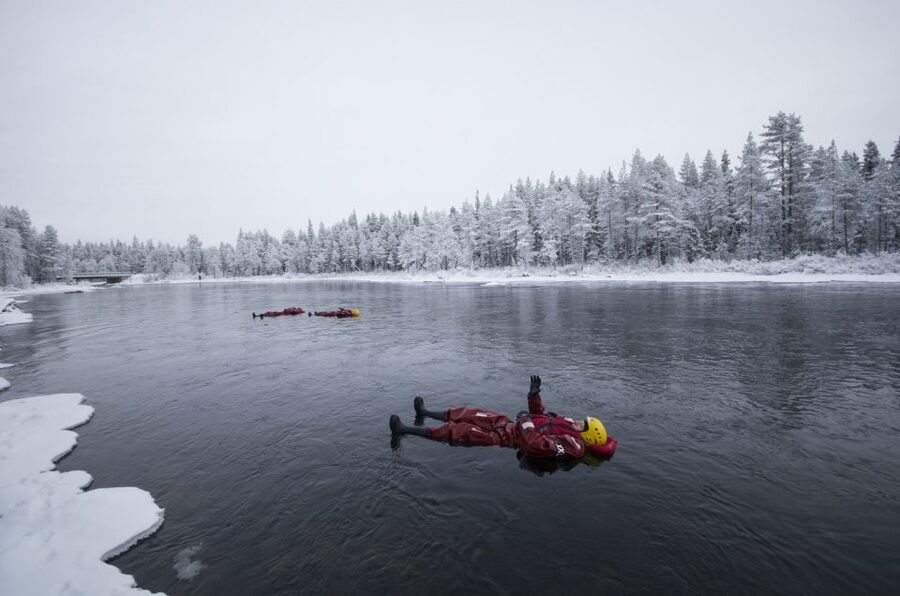 Ruka: River Floating - Entering the freezing river is the real highlight