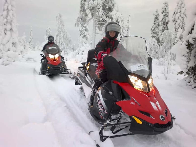 Saariselka: Snowmobile Safari on Tundra with BBQ - The return ride and the three-hour length