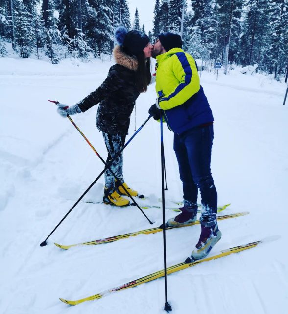 Ski or Snowshoe rental in Sea Lapland - Skiing on the frozen sea