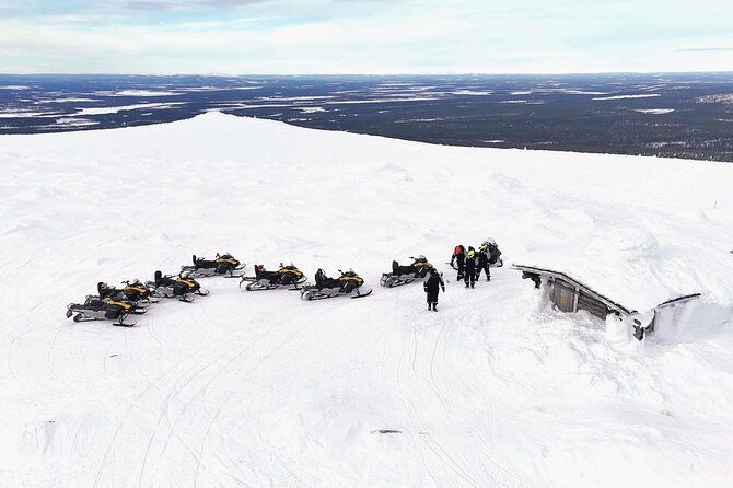 Snowmobile Rides Through Kumputunturi Fell in Kittilä, Finland - Open-fire food after the ride