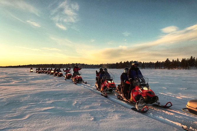 Snowmobile Safari 2h - Following the frozen river into the forest