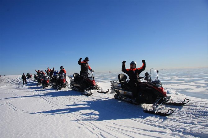 Snowmobile Safari in Helsinki Archipelago with Lunch - From Senate Square to the snowmobile base