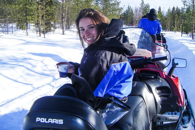 Snowmobile Safari in the Nature - Morning start - Who will enjoy this morning safari most