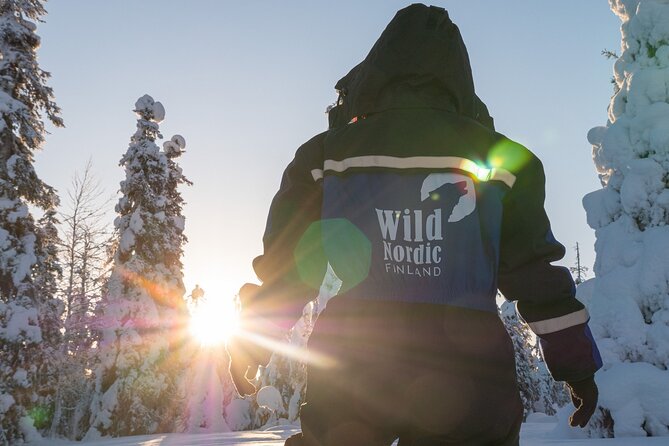 Snowmobile Safari into the Arctic Circle Forest - The sleigh option for children and non-drivers