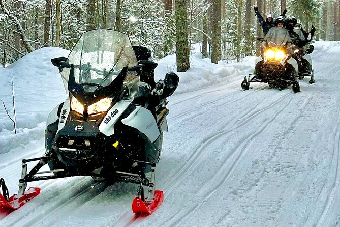 Snowmobile Safari to Arctic Nature - Leaving Rovaniemi for the snowmobile base