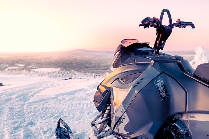 Snowmobile Tours in Rovaniemi Lapland - Learning to drive before the engine starts
