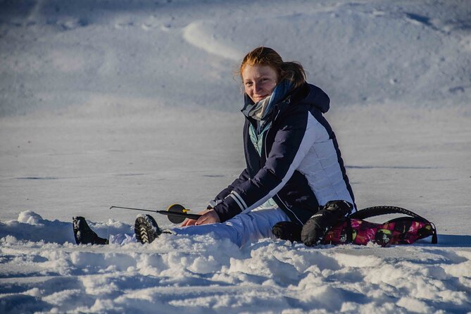 Snowshoeing Adventure with Ice-Fishing, Fire and Survival - Snowshoeing Through Lapland’s Winter Woods