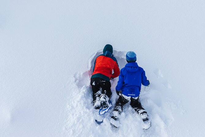 Snowshoeing tour with Wild Lunch - Getting Used to Snowshoes on the Trail