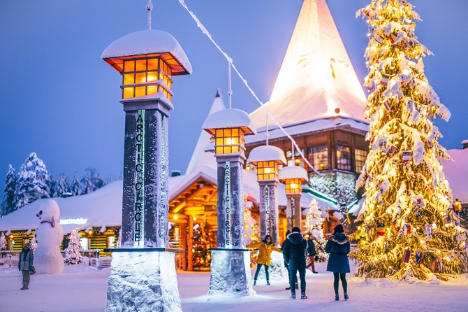 Trip to Arctic Circle, Santa Claus Village and Santas Reindeer - Crossing the Arctic Circle