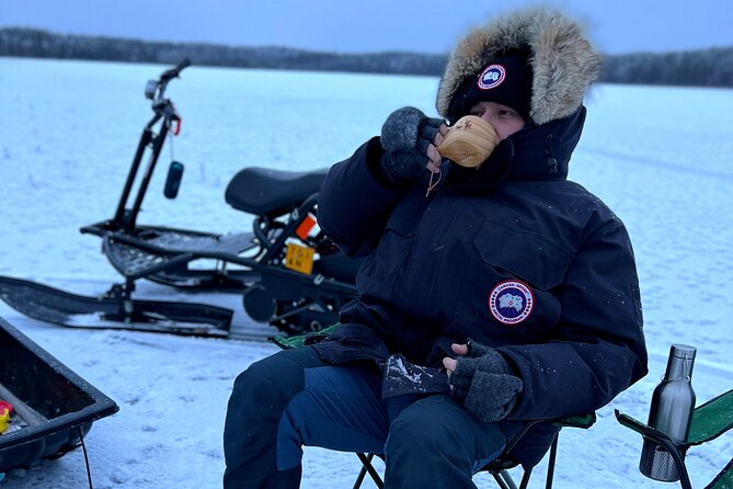 VIP Ice Fishing "ICEBREAKER" Lunch in Glass Igloo - Who Will Enjoy It Most?