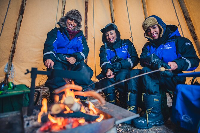 Wilderness Survival Tour - Winter - Finnish campfire food halfway through