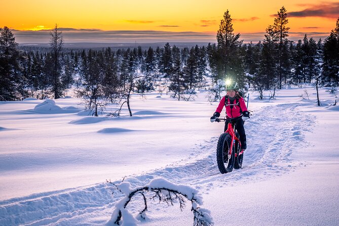 Winter afternoon group Ride in Saariselkä - What the e-fatbike feels like on snow